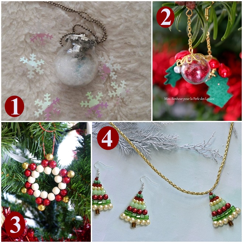 Fabriquer des bijoux d'animaux d'hiver de Noël pour les filles - Kit de DIY  pour