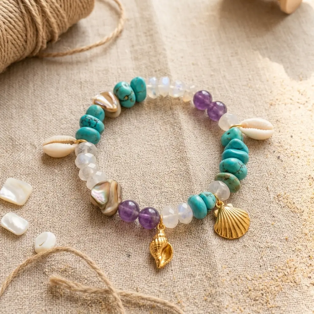 bracelet perles naturelles ete perle des loisirs
